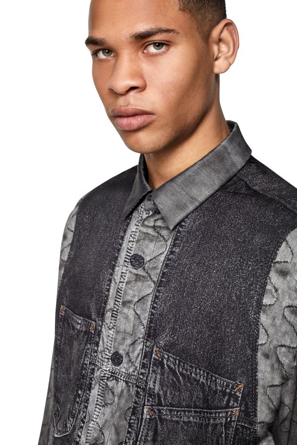 ch Diesel Hommes gilet-s-gilliam gris 0R48H8287 vêtements