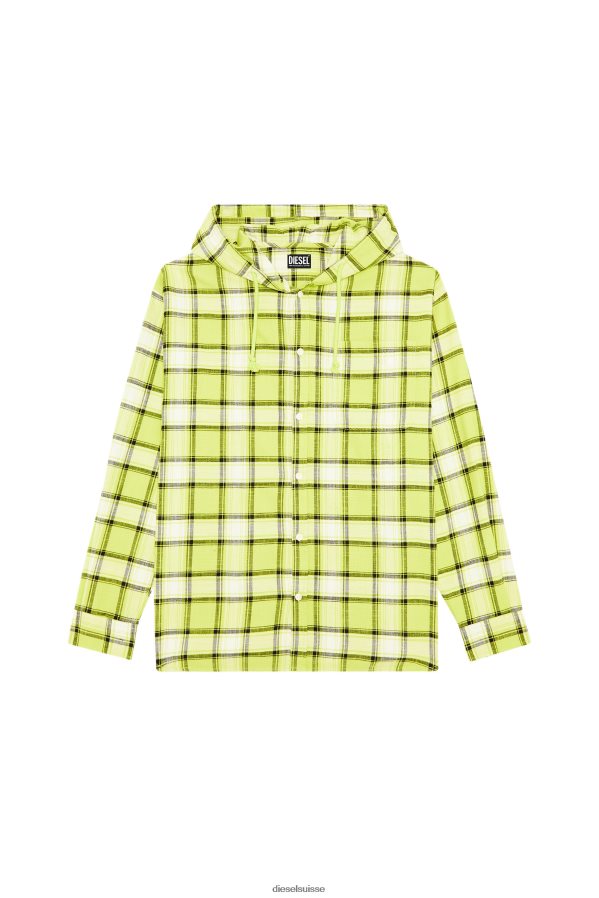 ch Diesel Hommes s-dewny-capot blanc vert 0R48H8308 vêtements
