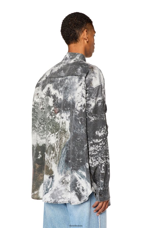 ch Diesel Hommes s-dewny-cmf gris 0R48H8298 vêtements