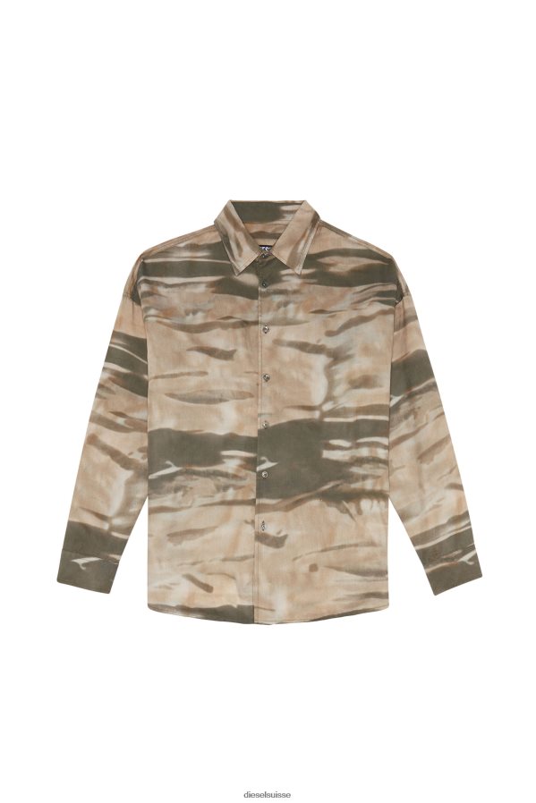 ch Diesel Hommes s-fluide-cmf vert/beige 0R48H8336 vêtements