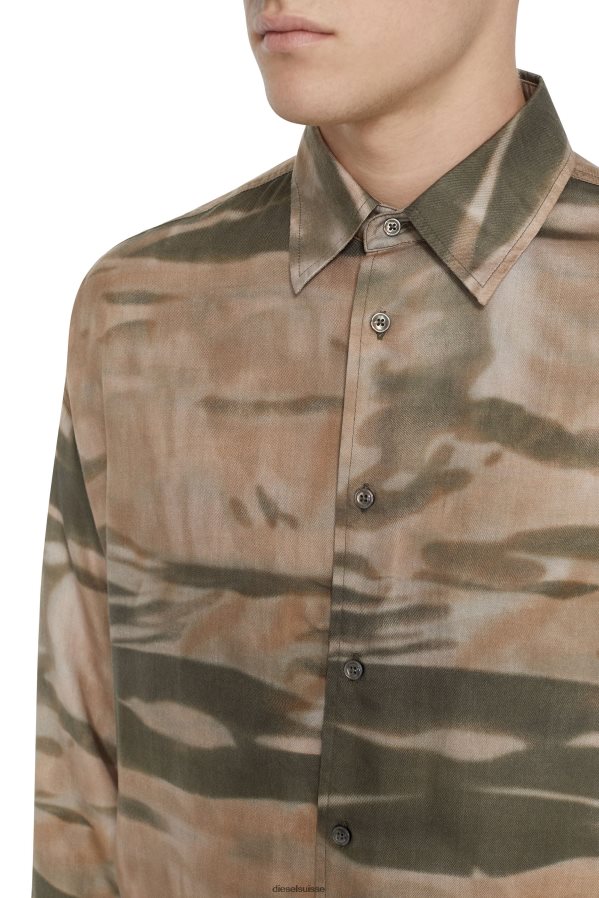 ch Diesel Hommes s-fluide-cmf vert/beige 0R48H8336 vêtements