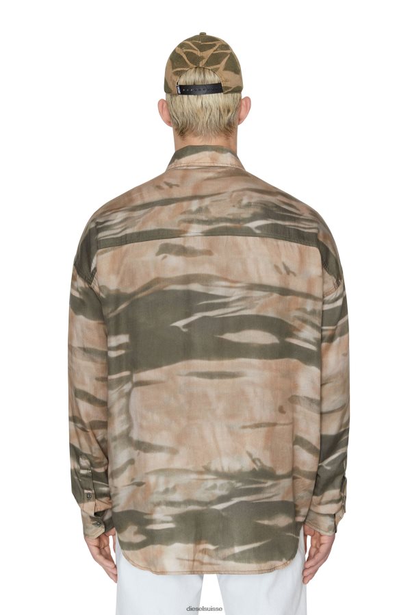 ch Diesel Hommes s-fluide-cmf vert/beige 0R48H8336 vêtements