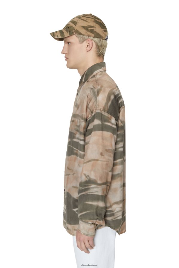 ch Diesel Hommes s-fluide-cmf vert/beige 0R48H8336 vêtements