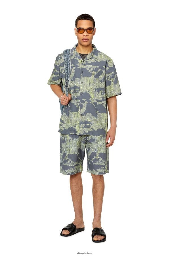 ch Diesel Hommes s-frank-a vert gris 0R48H8333 vêtements