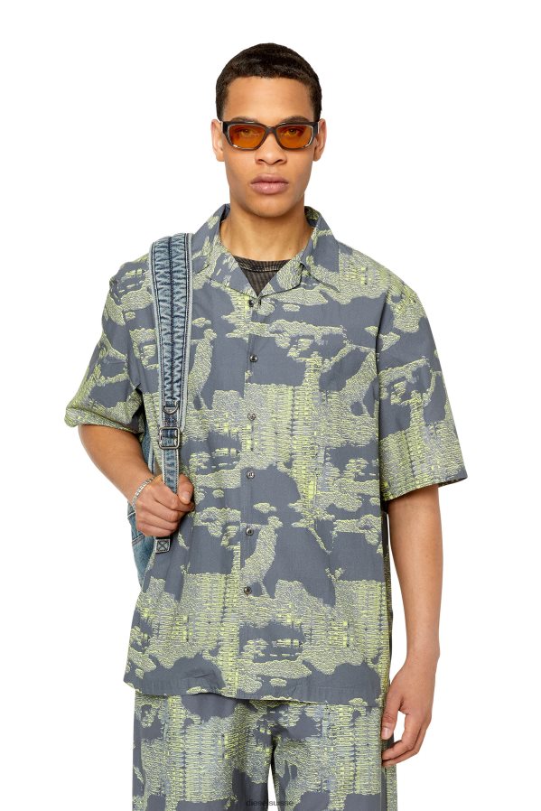 ch Diesel Hommes s-frank-a vert gris 0R48H8333 vêtements