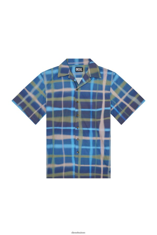 ch Diesel Hommes s-frank-check vert bleu 0R48H8309 vêtements