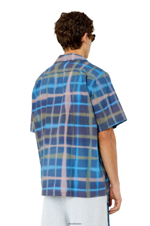 ch Diesel Hommes s-frank-check vert bleu 0R48H8309 vêtements