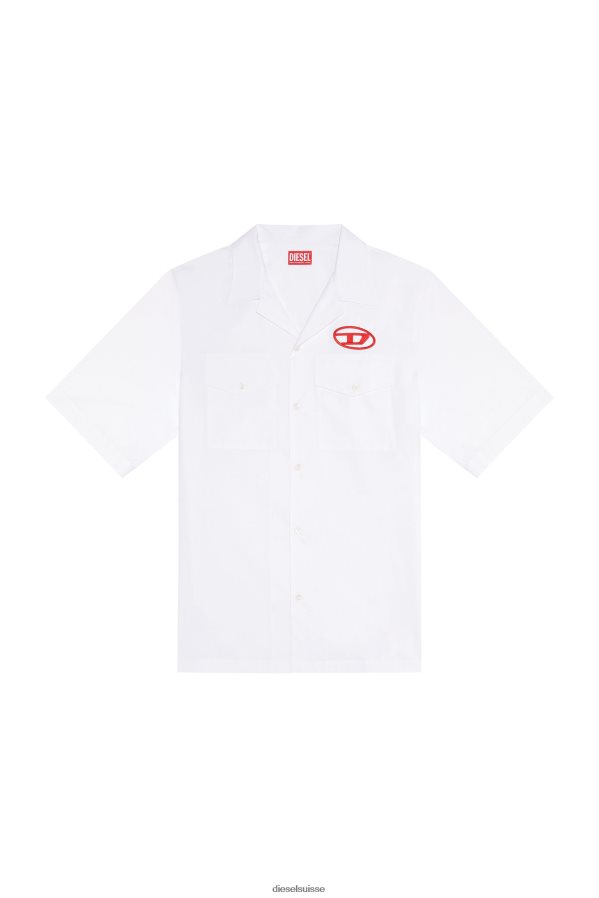 ch Diesel Hommes s-mac-22-b blanc rouge 0R48H8292 vêtements