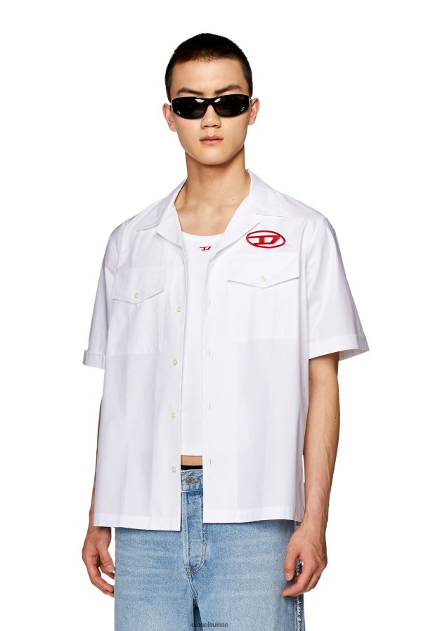 ch Diesel Hommes s-mac-22-b blanc rouge 0R48H8292 vêtements