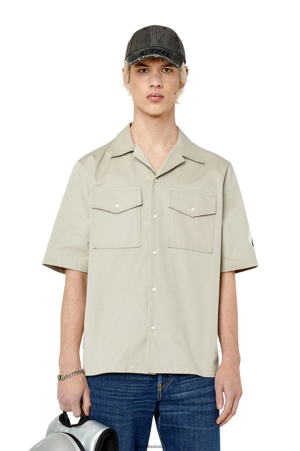 ch Diesel Hommes s-mac-b gris clair 0R48H8307 vêtements