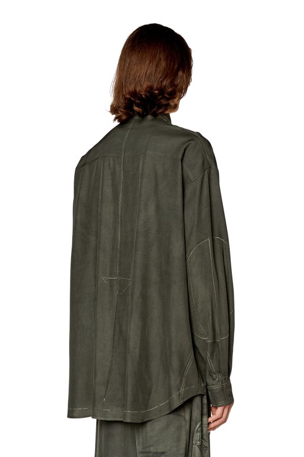 ch Diesel Hommes s-rosée vert militaire 0R48H8303 vêtements