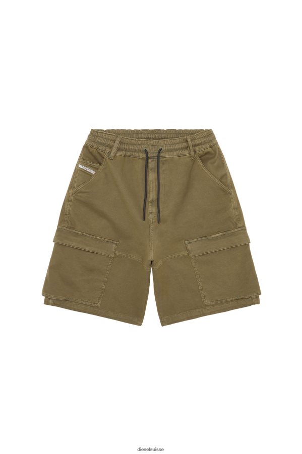 ch Diesel Hommes d-krooley-cargo-short jogg vert militaire 0R48H8379 vêtements