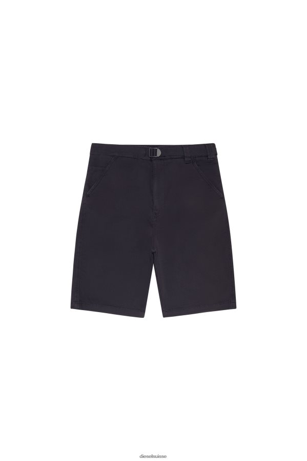 ch Diesel Hommes d-krooley joggjeans short chino noir/gris foncé 0R48H8383 vêtements