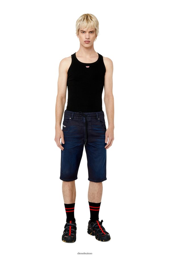 ch Diesel Hommes jean d-krooshort-z bleu foncé 0R48H8393 vêtements
