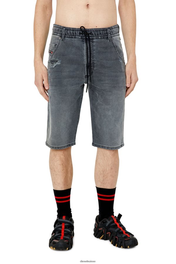 ch Diesel Hommes jean d-krooshort-z noir 0R48H8373 vêtements