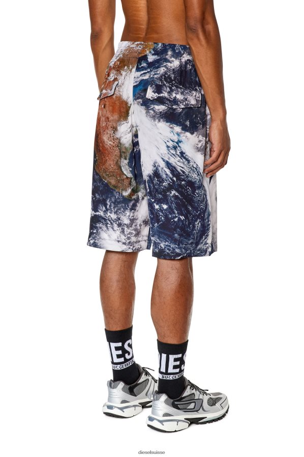 ch Diesel Hommes p-ferg-cmf noir blanc 0R48H8358 vêtements