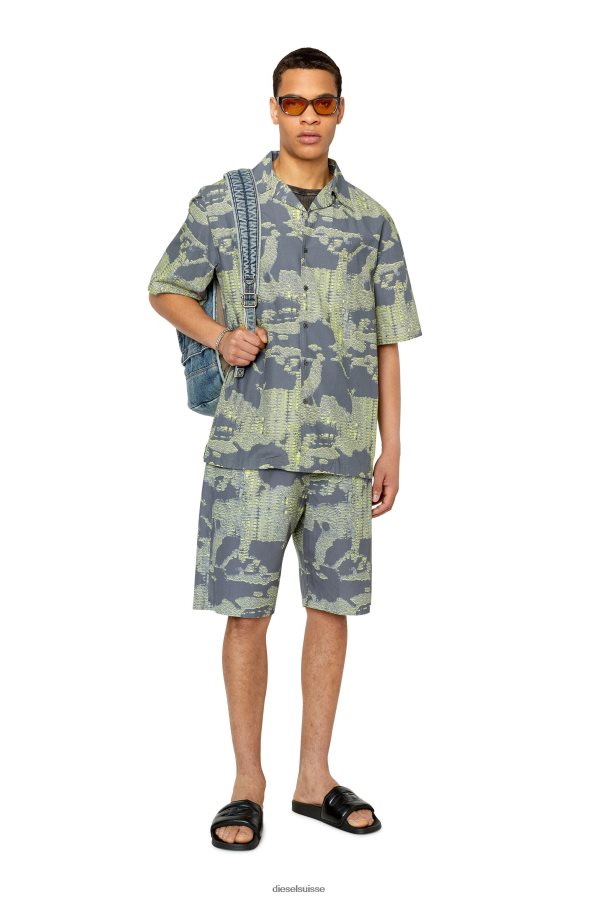 ch Diesel Hommes p-ferg vert gris 0R48H8397 vêtements