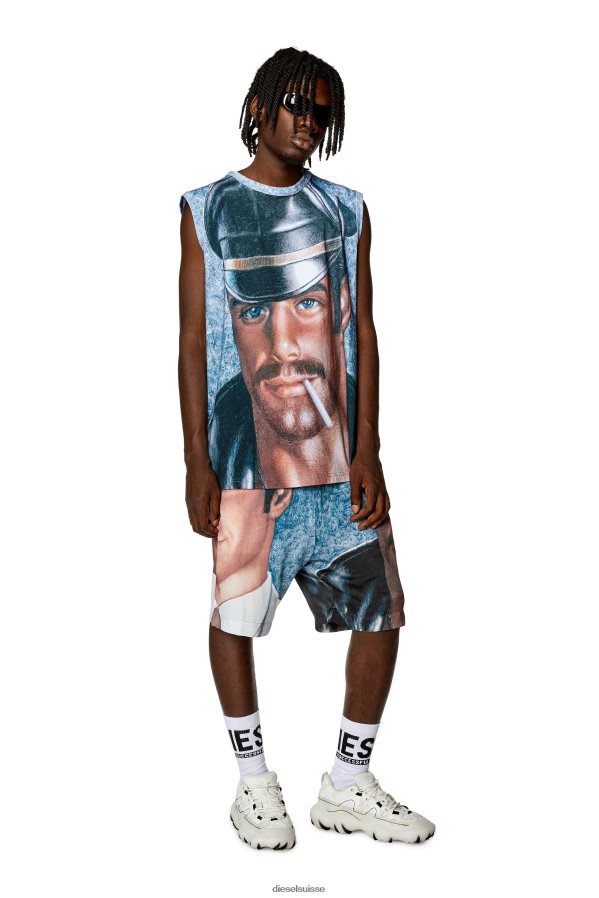 ch Diesel Hommes pr-p-toll-sho-23a bleu 0R48H8357 vêtements