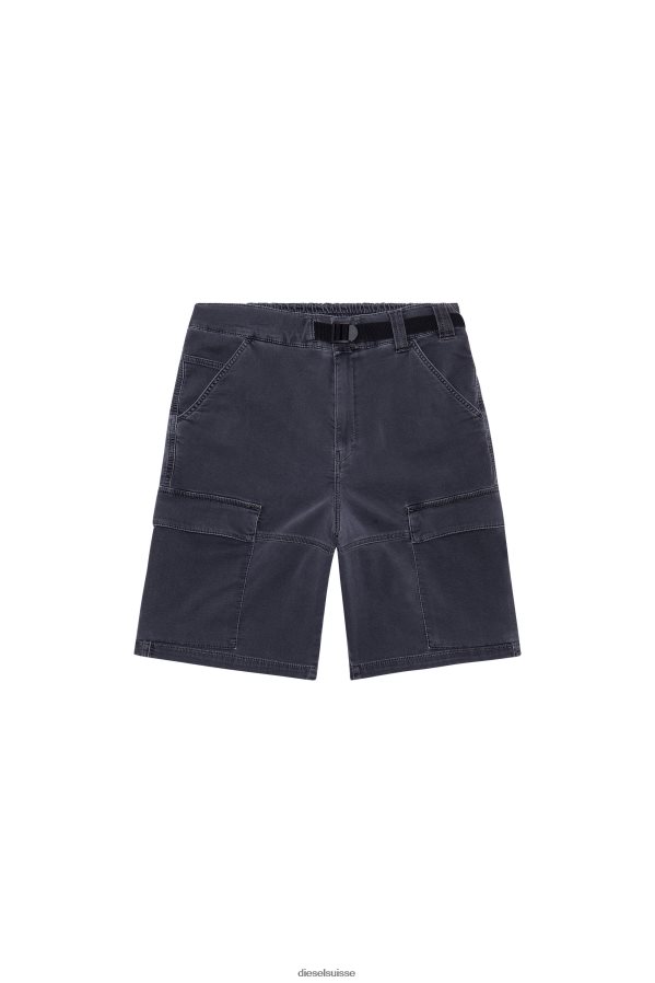 ch Diesel Hommes short cargo d-krooley joggjeans noir/gris foncé 0R48H8403 vêtements
