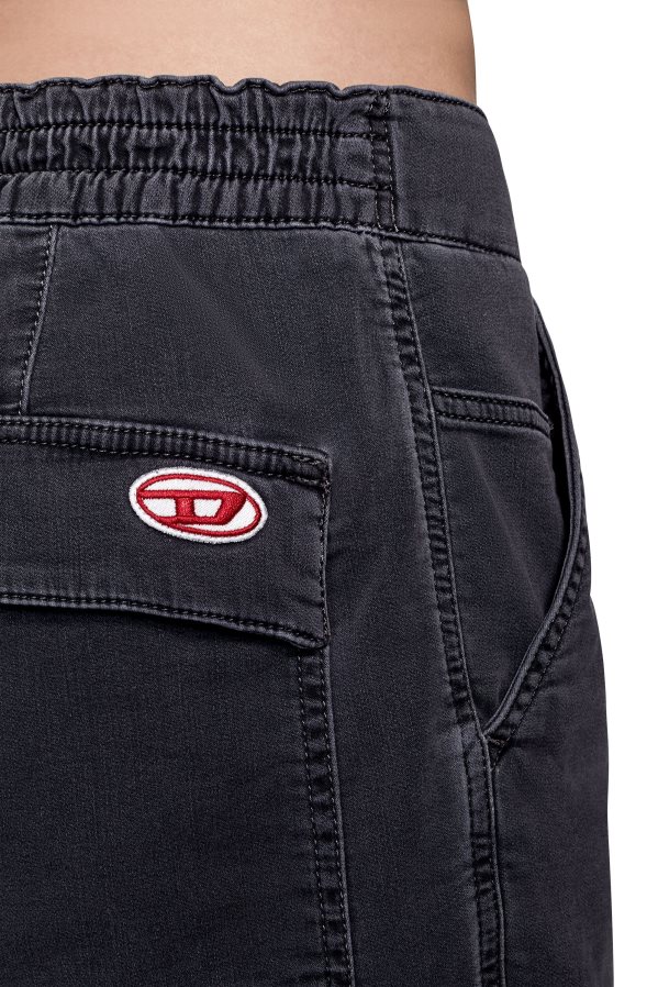 ch Diesel Hommes short cargo d-krooley joggjeans noir/gris foncé 0R48H8403 vêtements