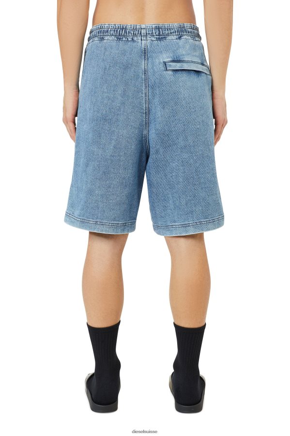 ch Diesel Hommes short en jean d-boxy bleu clair 0R48H8391 vêtements