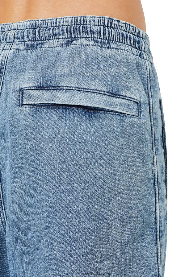 ch Diesel Hommes short en jean d-boxy bleu clair 0R48H8391 vêtements