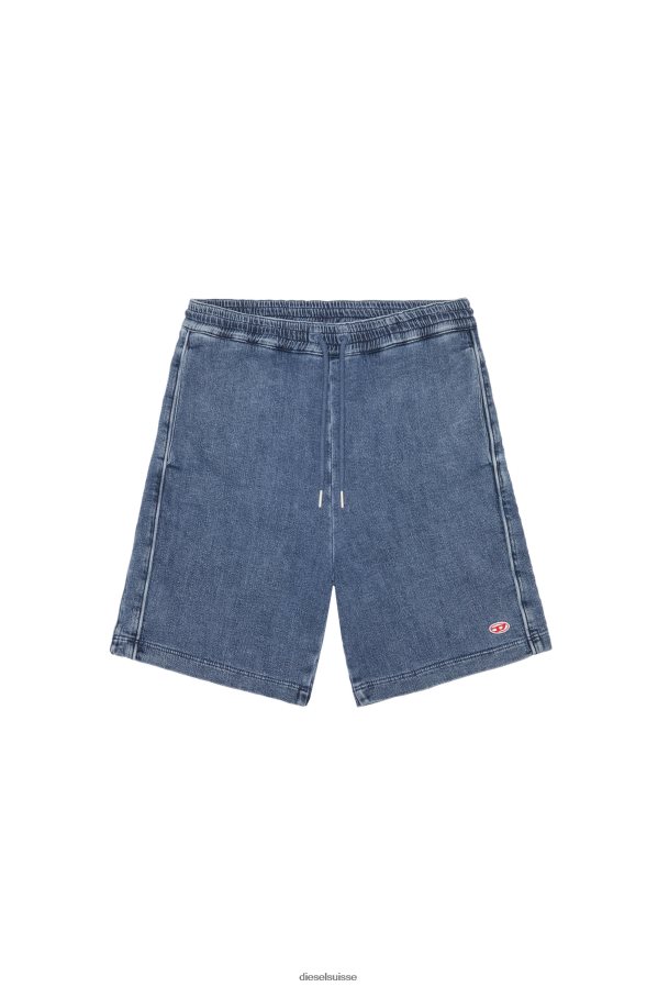 ch Diesel Hommes short en jean d-boxy bleu moyen 0R48H8402 vêtements