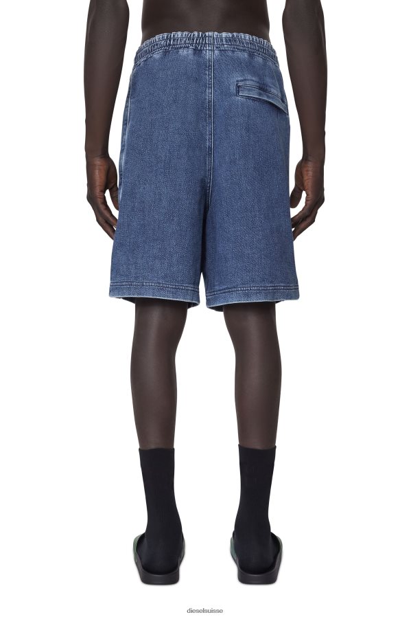 ch Diesel Hommes short en jean d-boxy bleu moyen 0R48H8402 vêtements