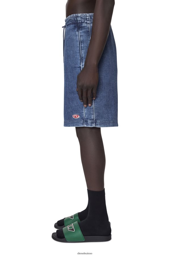 ch Diesel Hommes short en jean d-boxy bleu moyen 0R48H8402 vêtements