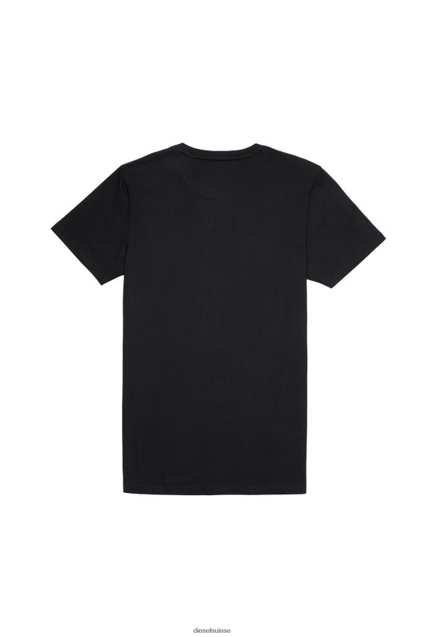 ch Diesel Hommes umtee-randal-tube-twopack noir 0R48H8443 vêtements
