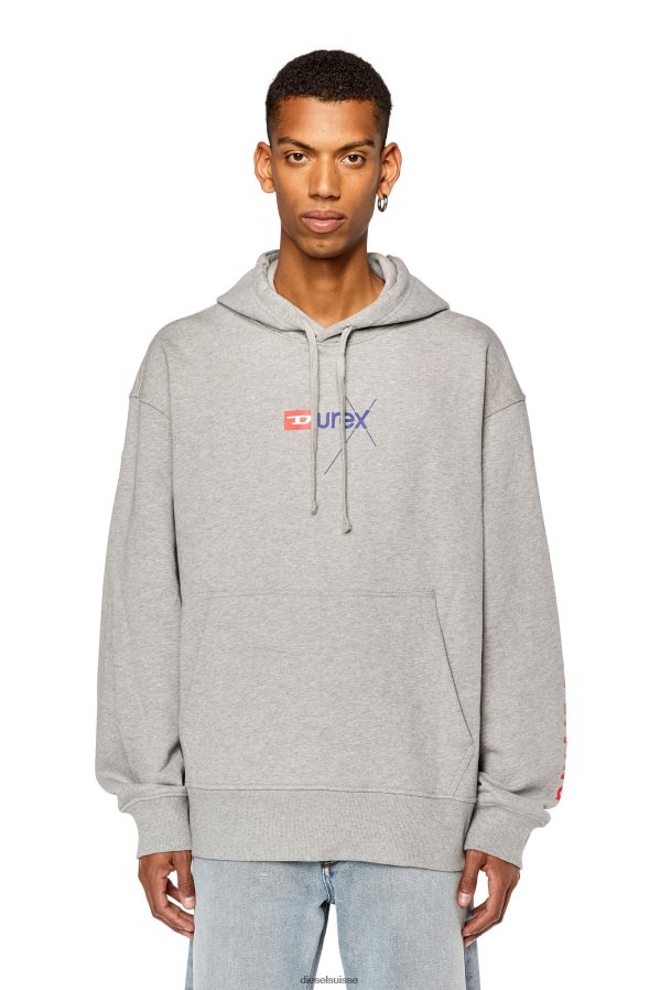 ch Diesel Hommes dx-s-macs-capot gris 0R48H8140 vêtements