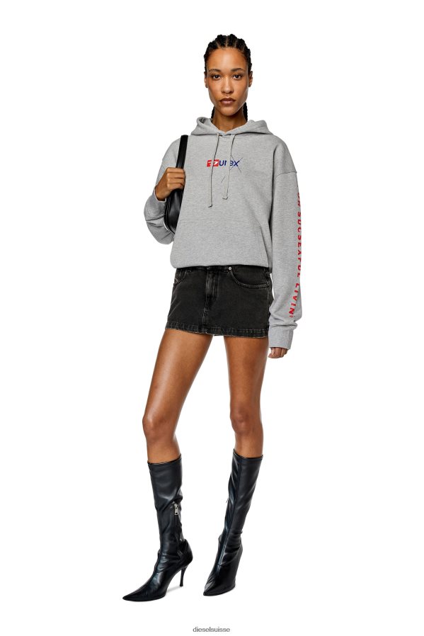 ch Diesel Hommes dx-s-macs-capot gris 0R48H8140 vêtements