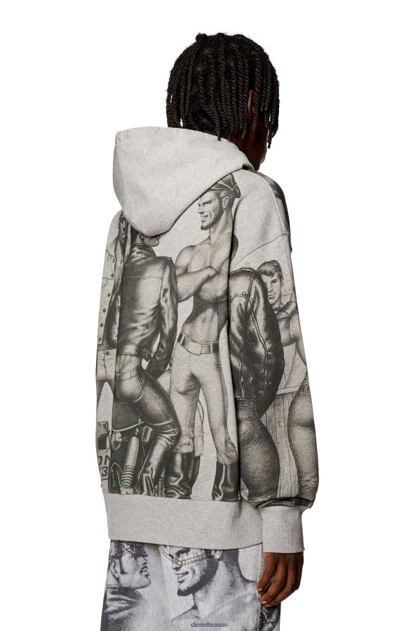 ch Diesel Hommes pr-s-macs-capot gris 0R48H8143 vêtements