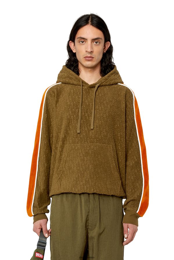 ch Diesel Hommes s-ginbero-capot vert militaire 0R48H8166 vêtements