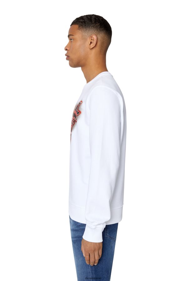 ch Diesel Hommes s-ginn-e9 blanc 0R48H8107 vêtements