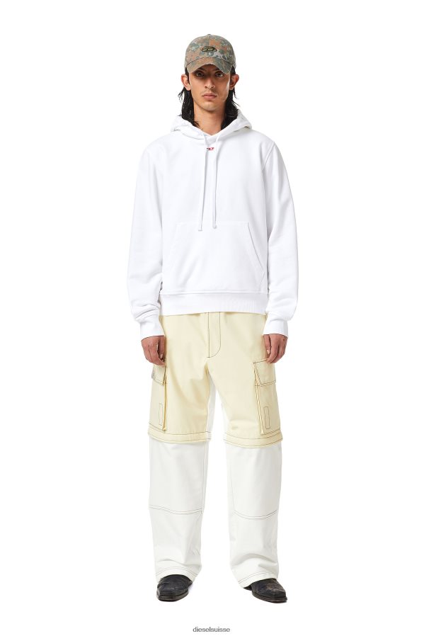 ch Diesel Hommes s-ginn-hood-d blanc 0R48H8113 vêtements