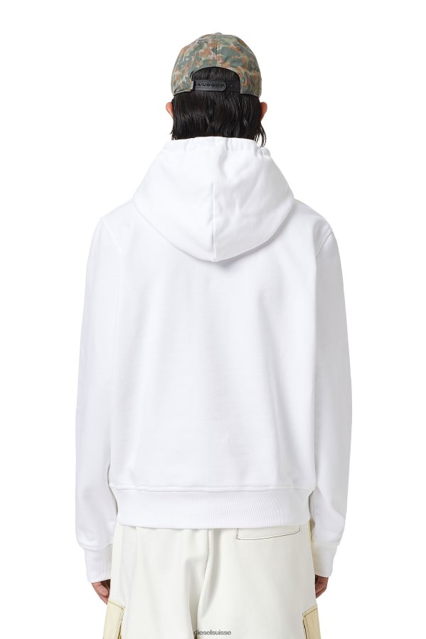 ch Diesel Hommes s-ginn-hood-d blanc 0R48H8113 vêtements