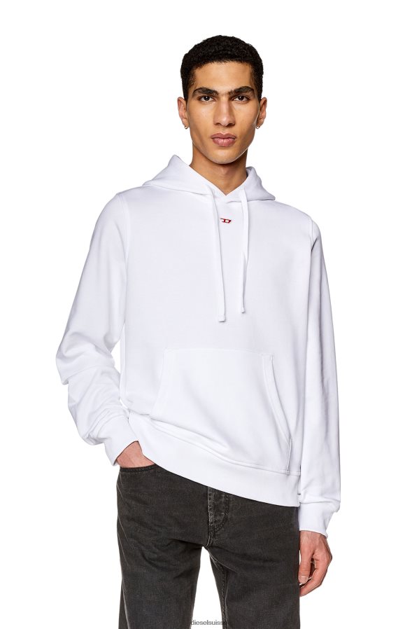 ch Diesel Hommes s-ginn-hood-d blanc 0R48H8145 vêtements