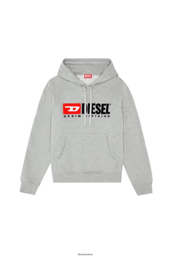 ch Diesel Hommes s-ginn-hood-div gris 0R48H8142 vêtements