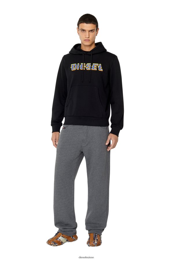 ch Diesel Hommes s-ginn-hood-k27 noir 0R48H898 vêtements