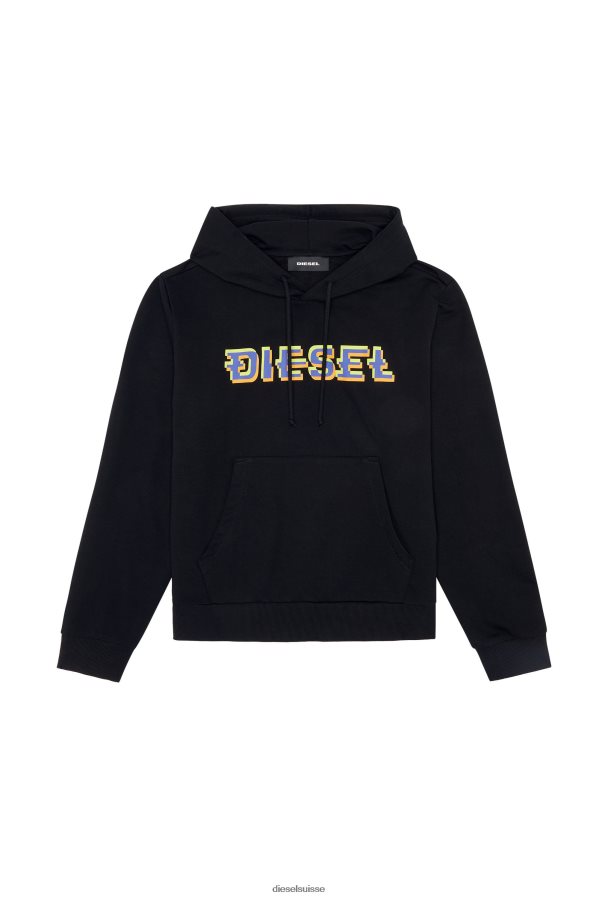 ch Diesel Hommes s-ginn-hood-k27 noir 0R48H898 vêtements