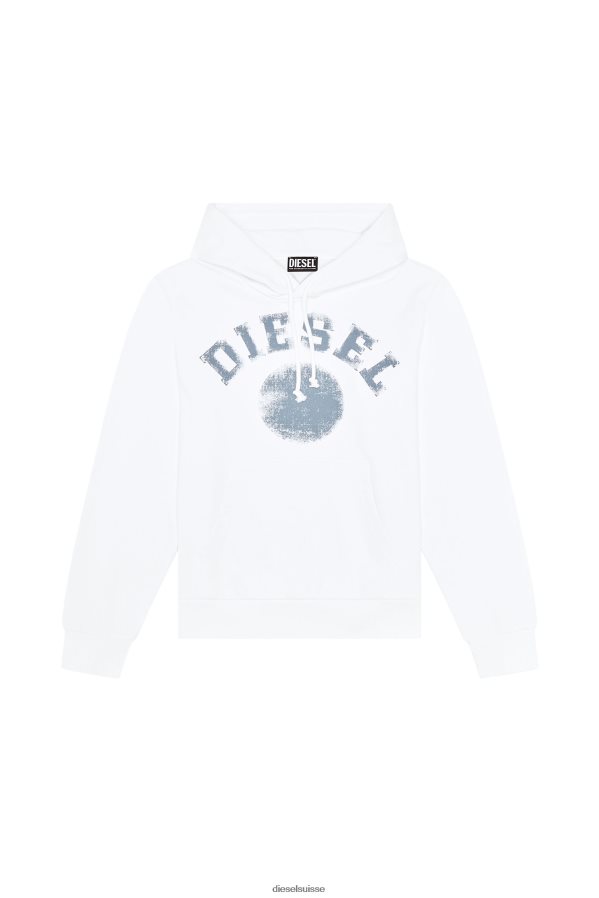 ch Diesel Hommes s-ginn-hood-k30 blanc 0R48H8153 vêtements