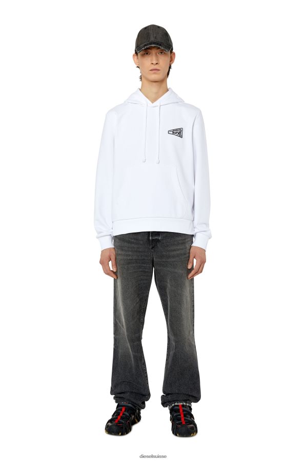 ch Diesel Hommes s-ginn-hood-k31 blanc 0R48H8165 vêtements