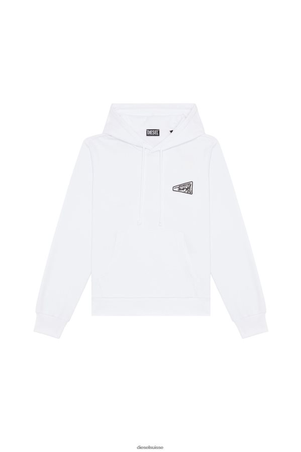 ch Diesel Hommes s-ginn-hood-k31 blanc 0R48H8165 vêtements