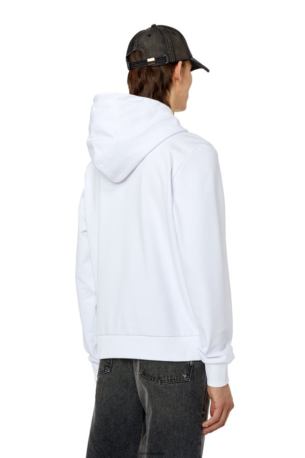 ch Diesel Hommes s-ginn-hood-k31 blanc 0R48H8165 vêtements