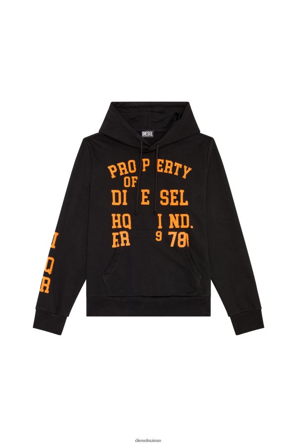 ch Diesel Hommes s-ginn-hood-k32 noir 0R48H8155 vêtements