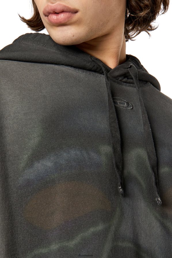 ch Diesel Hommes s-macs-capot-h1 noir 0R48H8164 vêtements