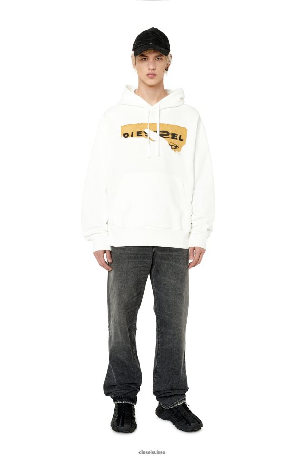 ch Diesel Hommes s-macs-capot-poff blanc 0R48H8124 vêtements