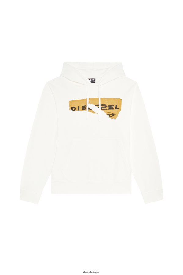 ch Diesel Hommes s-macs-capot-poff blanc 0R48H8124 vêtements