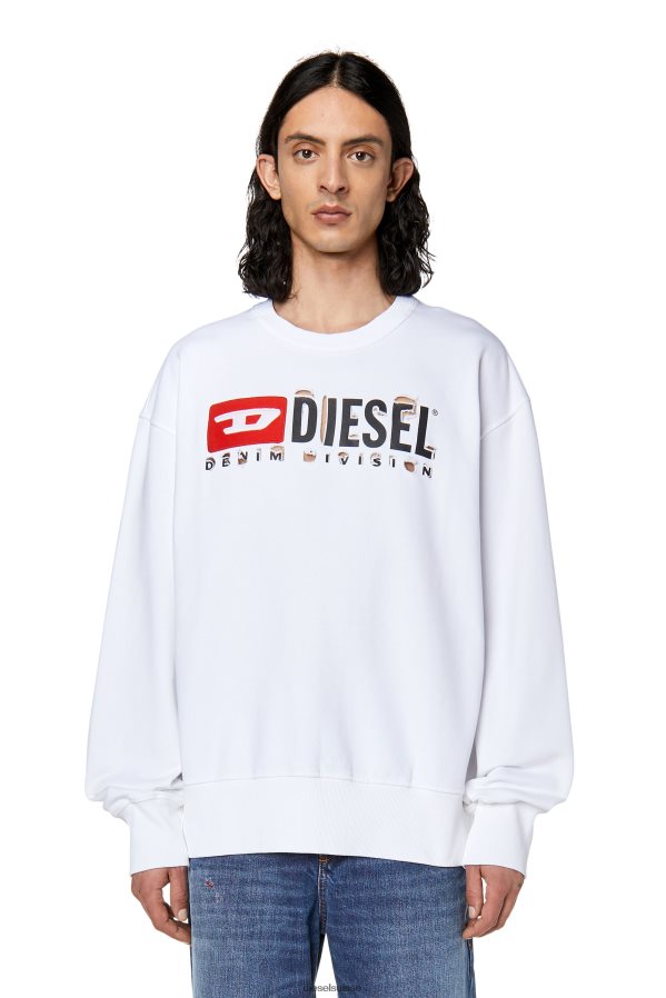 ch Diesel Hommes s-macs-divstroyed blanc 0R48H8160 vêtements